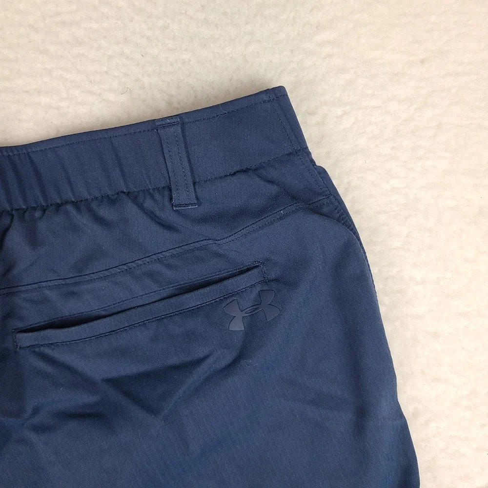 Under Armour Shorts Mens 38 Navy Heatgear 9